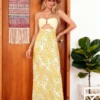 Women Strapless Dress for Bohemian